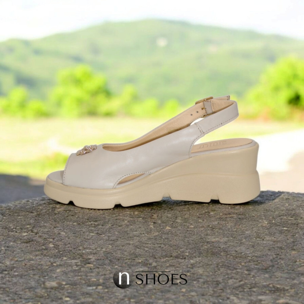 Жіночі туфлі на танкетці Simen (Польща) модель 5926