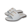 Жіночі білі шкіряні шльопки La Rifellini (Туреччина) модель 5929