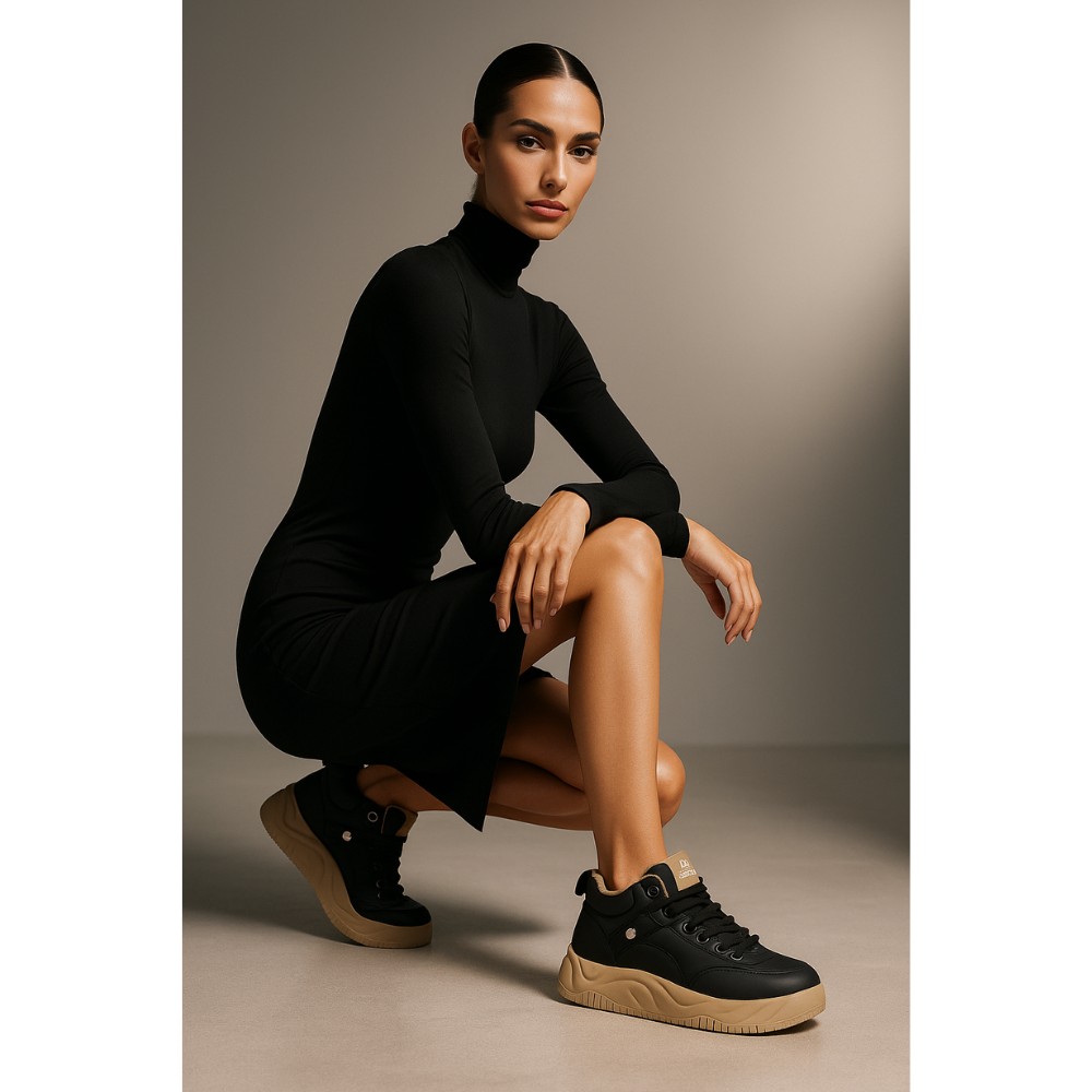 Жіночі чорні кросівки Allsy Lonza 204469 203343 Obelia Black модель 5933