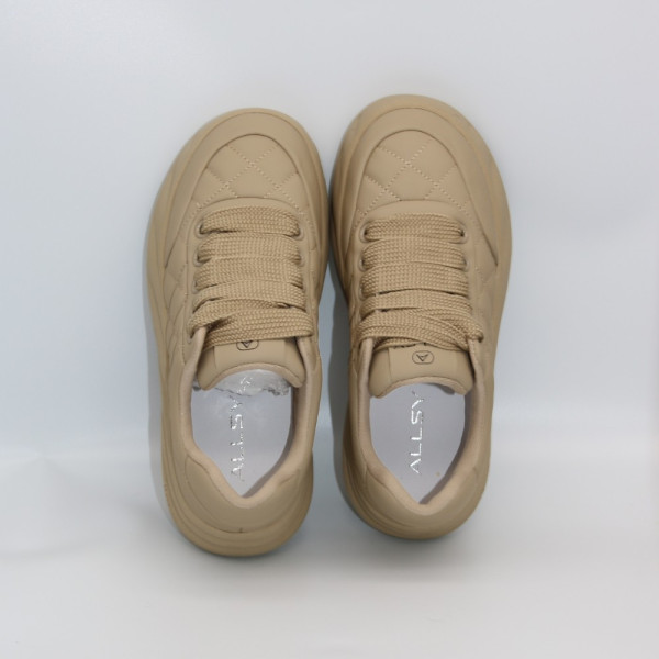 Women's beige sneakers Allsy Lonza model 5934