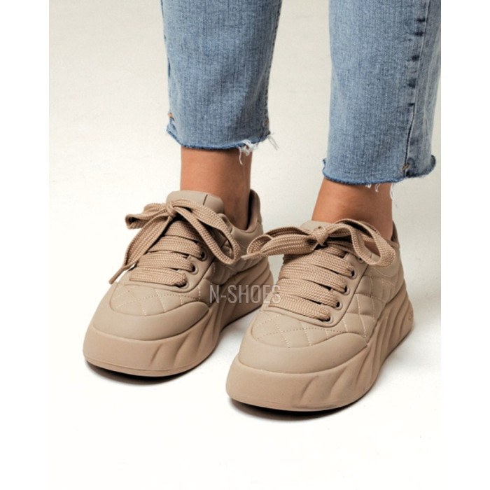 Women's beige sneakers Allsy Lonza model 5934