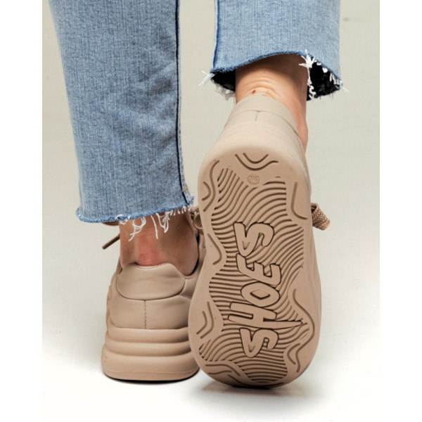 Women's beige sneakers Allsy Lonza model 5934
