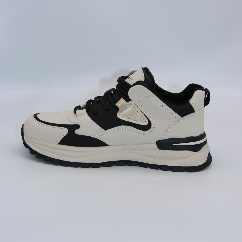 Women's Black and White Allsy Lonza Sneakers Model 5935