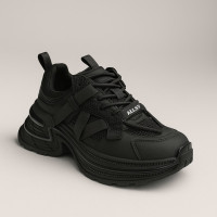 Жіночі модні кросівки Allsy Lonza 204442 204429 195821 25z28d005-2 black 5939 модні чорного кольору з натуральної шкіри