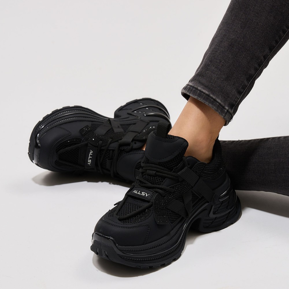 Жіночі кросівки Allsy Lonza black модель 5939