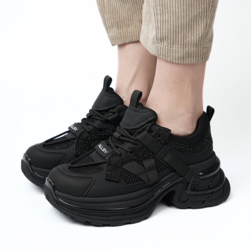 Жіночі кросівки Allsy Lonza black модель 5939