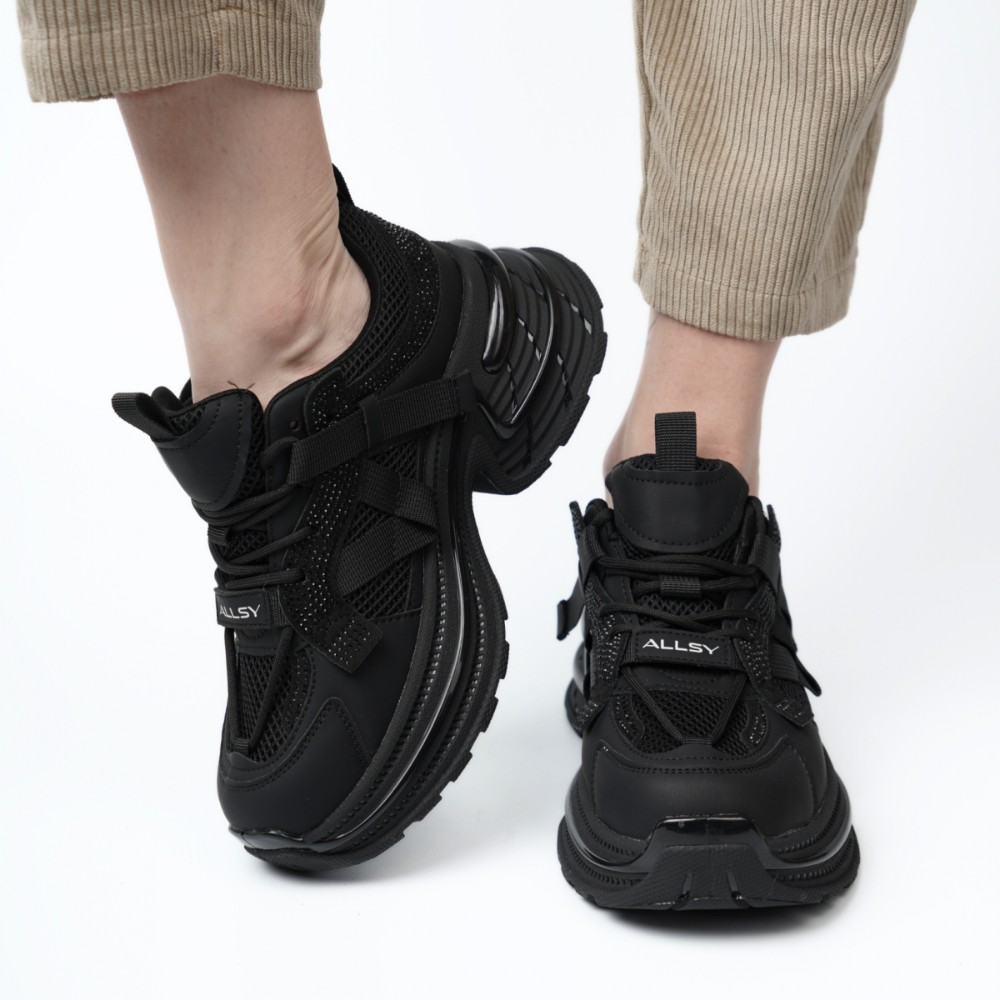 Жіночі кросівки Allsy Lonza black модель 5939