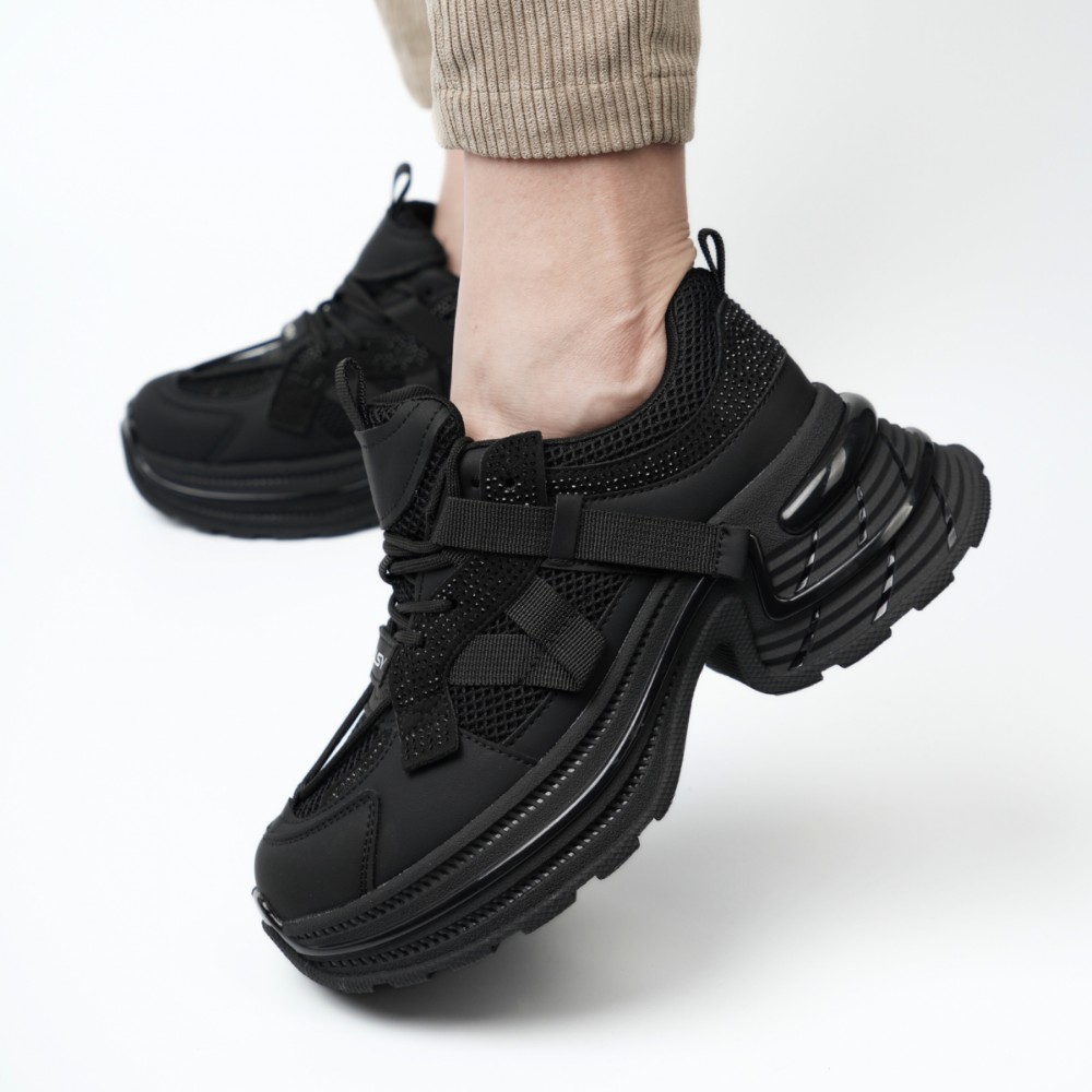 Жіночі кросівки Allsy Lonza black модель 5939