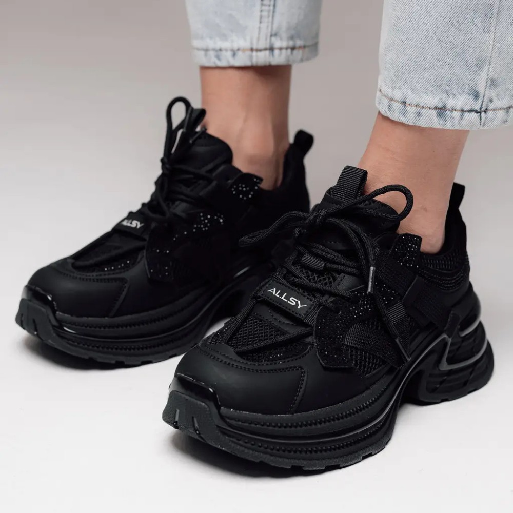 Жіночі кросівки Allsy Lonza black модель 5939