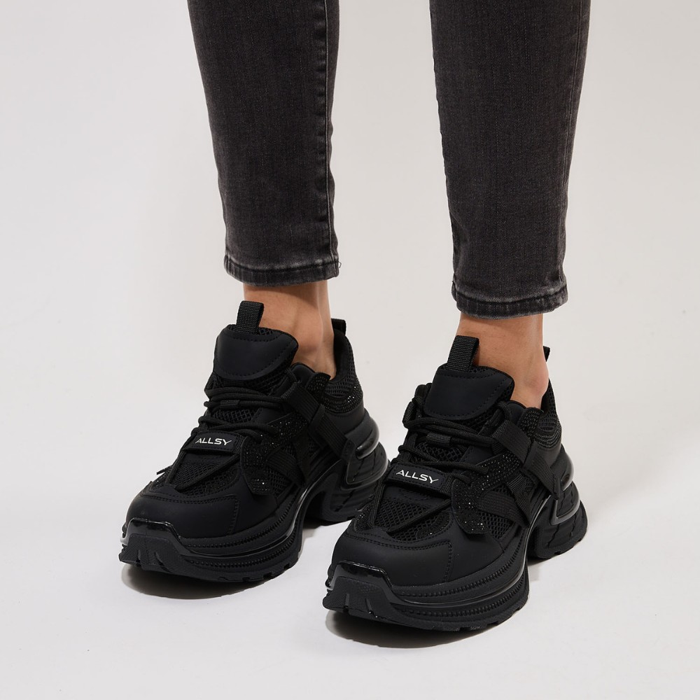 Жіночі кросівки Allsy Lonza black модель 5939