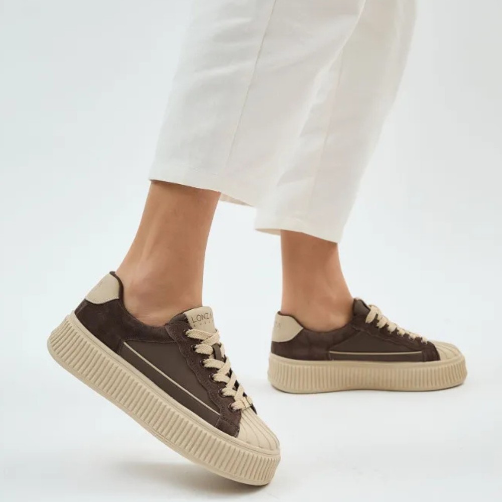 Women's brown sneakers Allsy Lonza Bellure Brown 203299 204482 model 5940
