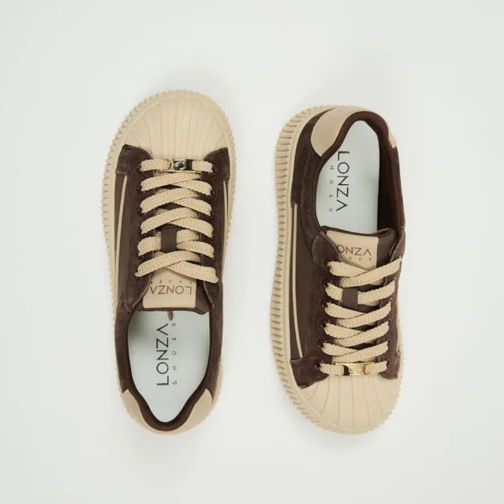 Women's brown sneakers Allsy Lonza Bellure Brown 203299 204482 model 5940