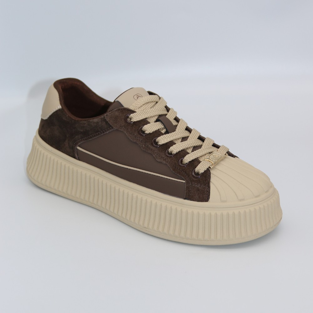 Women's brown sneakers Allsy Lonza Bellure Brown 203299 204482 model 5940