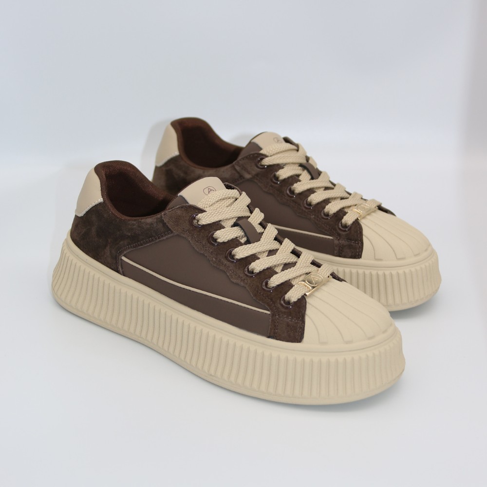 Women's brown sneakers Allsy Lonza Bellure Brown 203299 204482 model 5940
