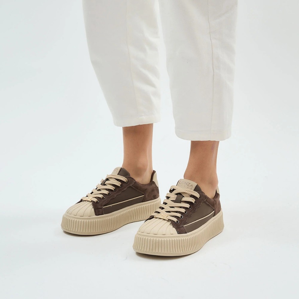 Women's brown sneakers Allsy Lonza Bellure Brown 203299 204482 model 5940