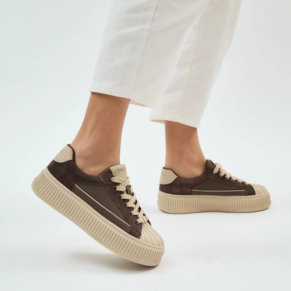 Women's brown sneakers Allsy Lonza Bellure Brown 203299 204482 model 5940