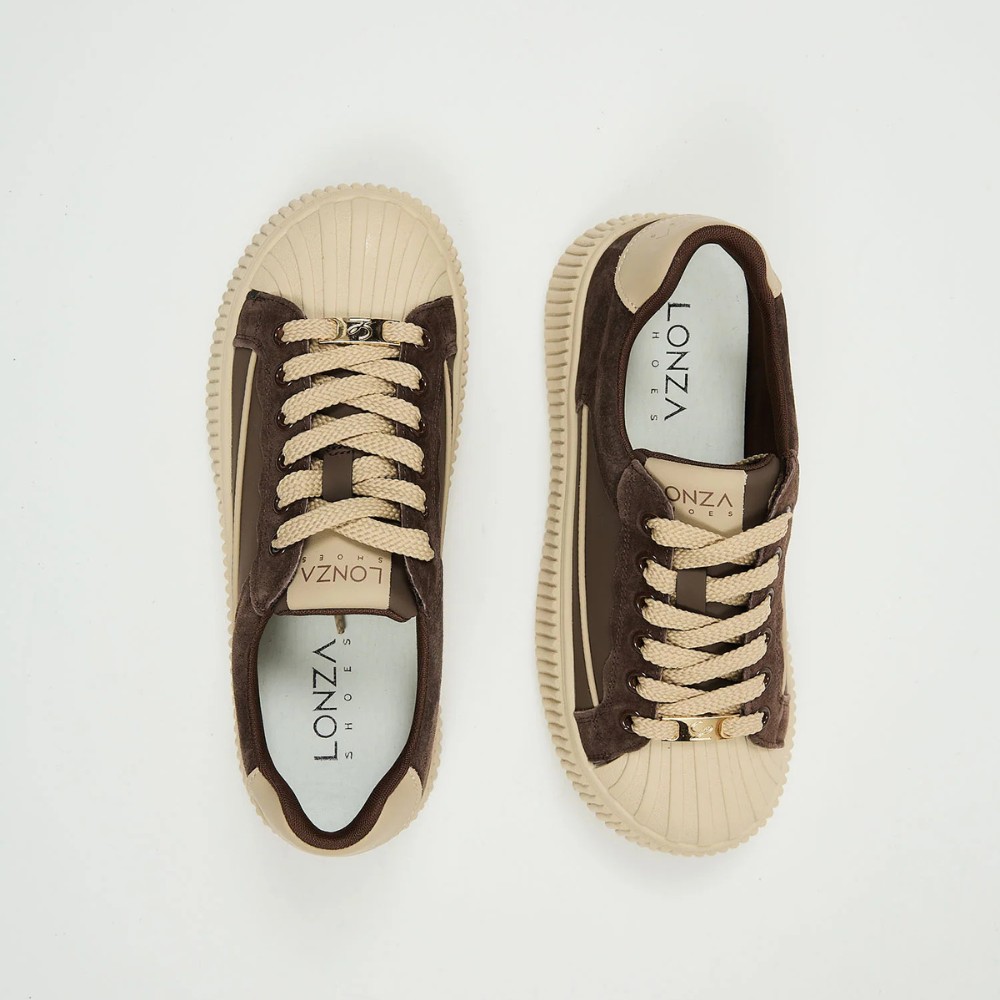 Women's brown sneakers Allsy Lonza Bellure Brown 203299 204482 model 5940