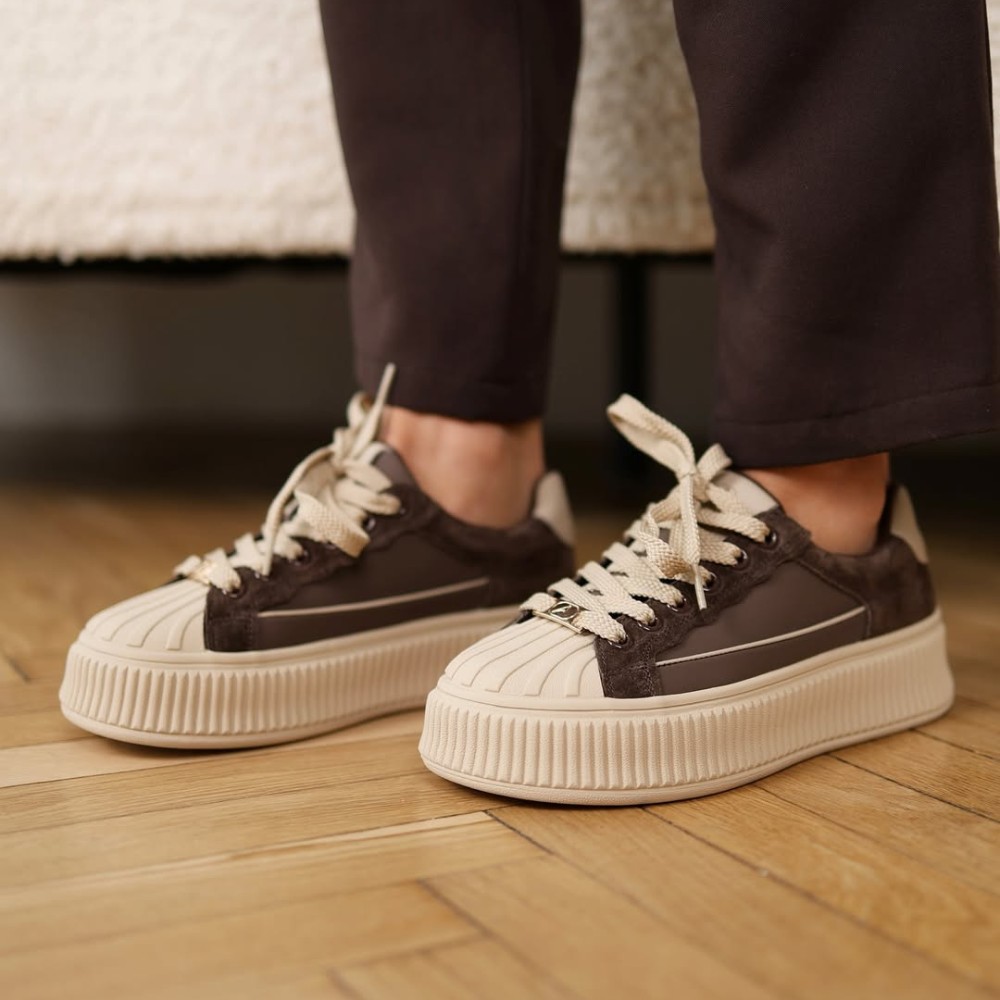 Жіночі демісезонні кеди Allsy Lonza 203299 204482-7 Brown