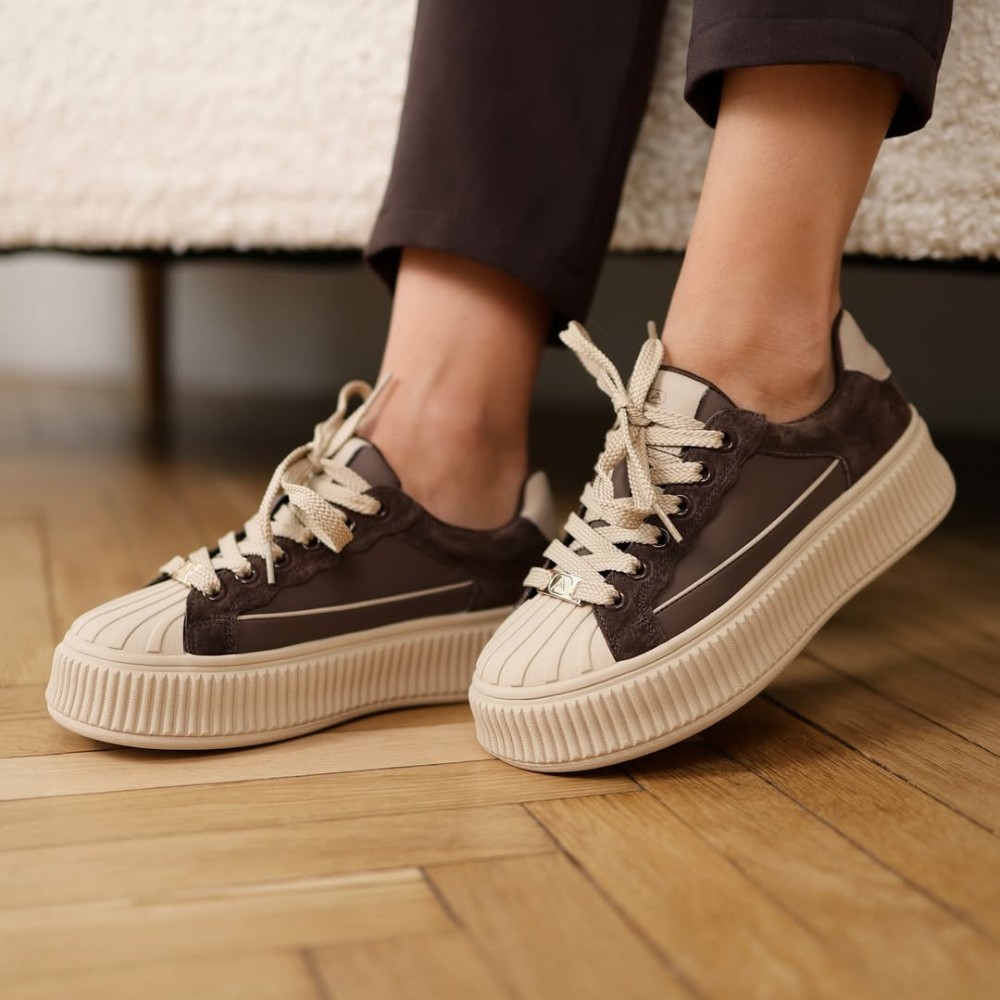 Жіночі демісезонні кеди Allsy Lonza 203299 204482-7 Brown