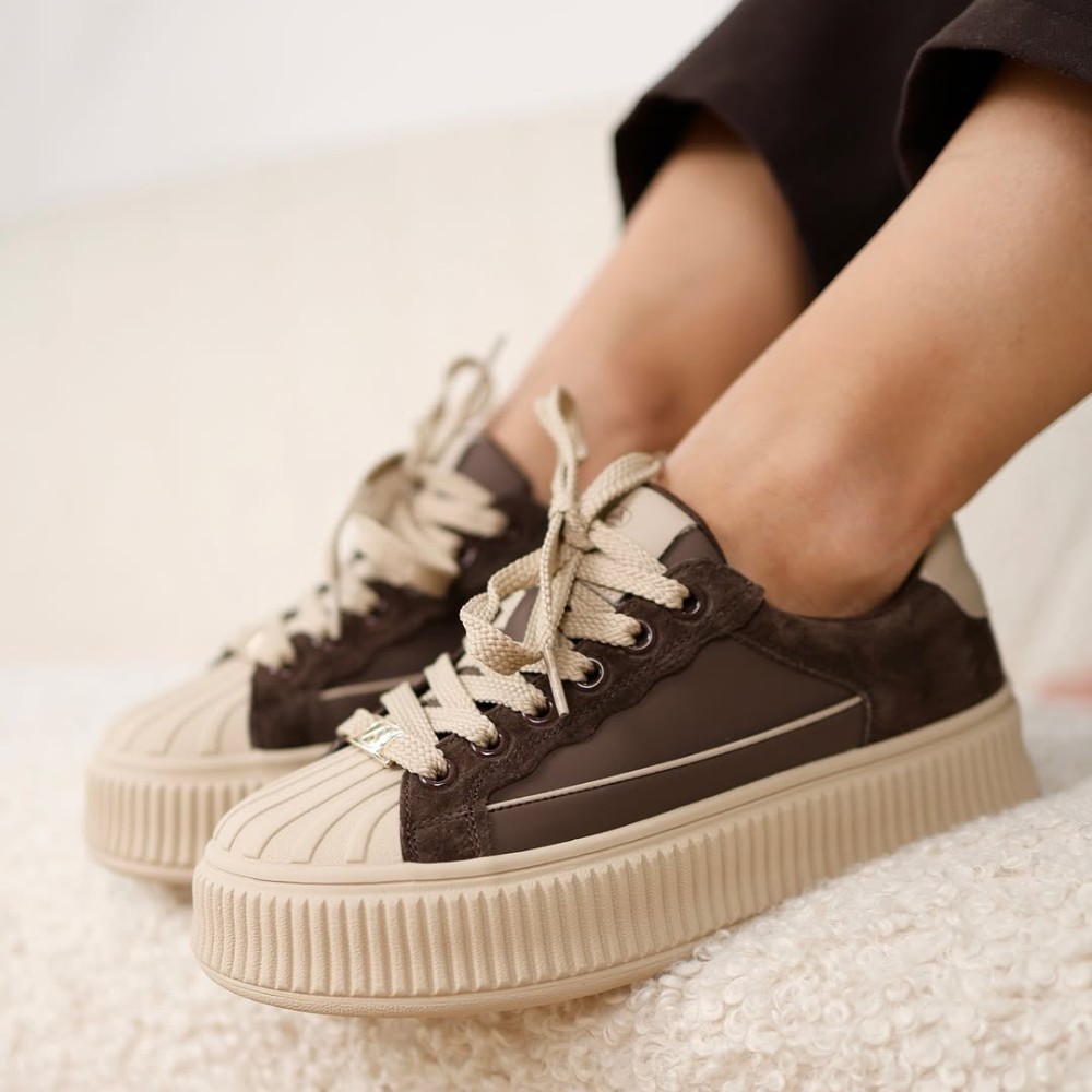 Жіночі демісезонні кеди Allsy Lonza 203299 204482-7 Brown