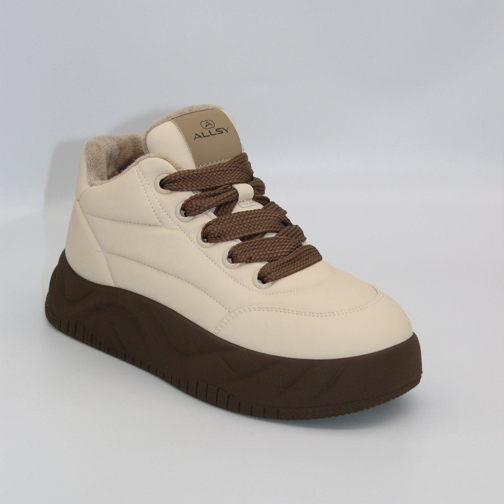Женские молочные кроссовки Allsy Lonza модель 5943