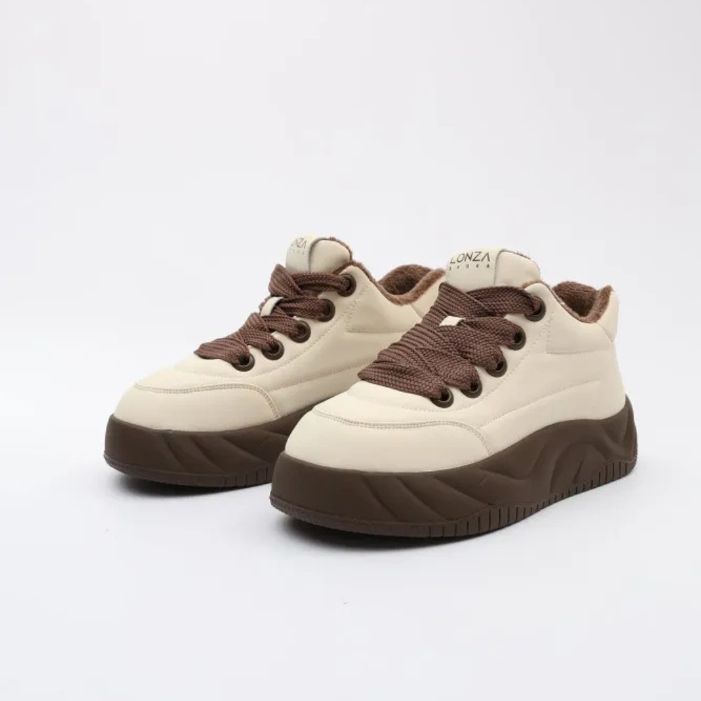 Женские молочные кроссовки Allsy Lonza модель 5943