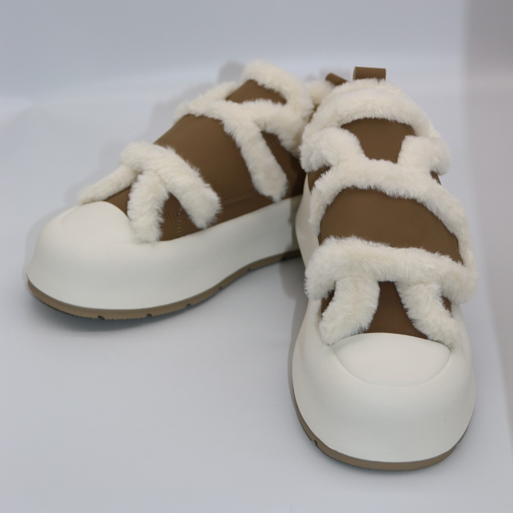 Жіночі утеплені біло-чорні кросівки Allsy Lonza Leora Beige 204485 203312 модель 5946