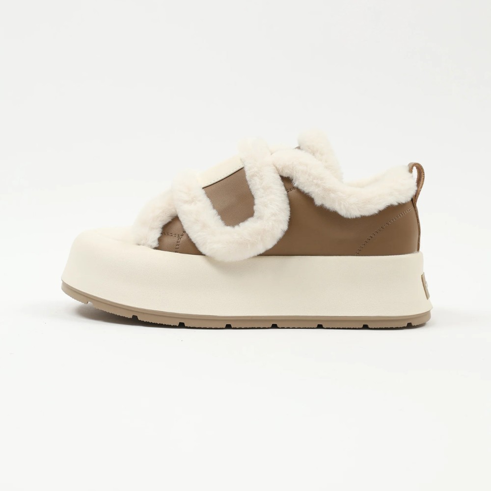 Жіночі утеплені біло-чорні кросівки Allsy Lonza Leora Beige 204485 203312 модель 5946