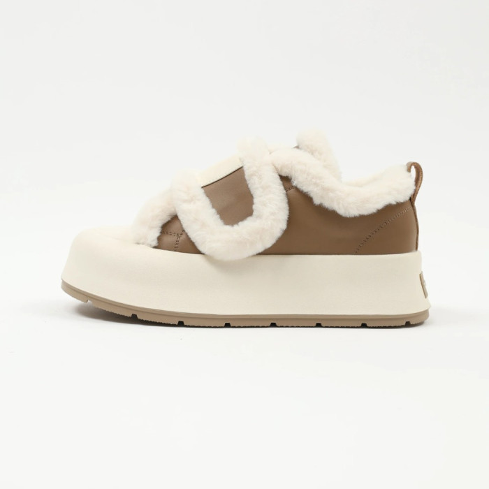 Женские утепленные бело-бежевые кроссовки Allsy Lonza Leora Beige 204485 203312 модель 5945