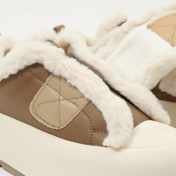 Женские утепленные бело-бежевые кроссовки Allsy Lonza Leora Beige 204485 203312 модель 5945
