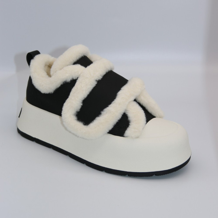 Женские зимние кроссовки Allsy Lonza 204484 203311 Leora Black C1018-1C 5946 с ушками