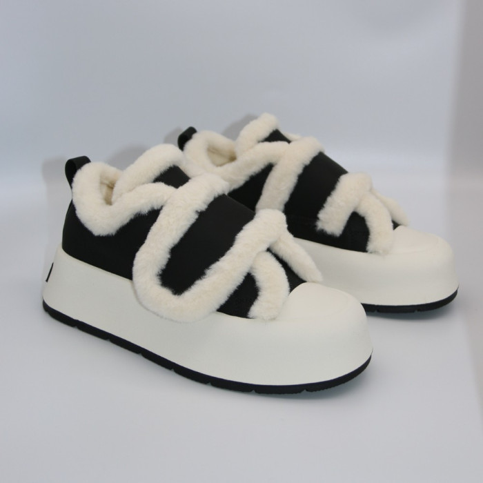 Женские зимние кроссовки Allsy Lonza 204484 203311 Leora Black C1018-1C 5946 с ушками