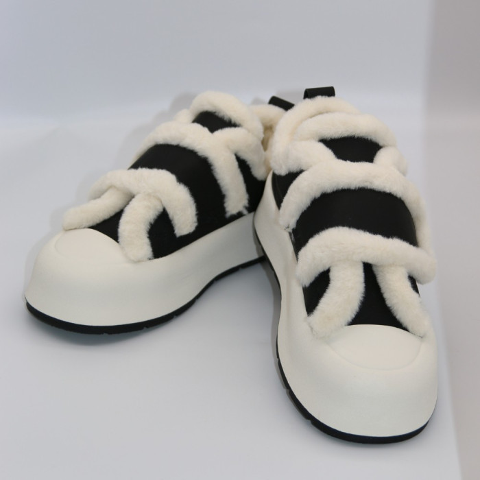 Женские зимние кроссовки Allsy Lonza 204484 203311 Leora Black C1018-1C 5946 с ушками