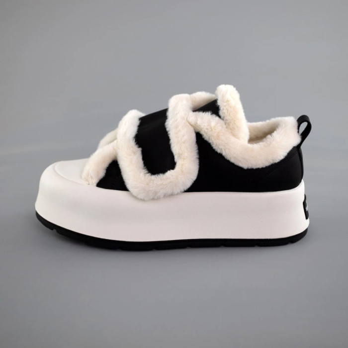 Женские зимние кроссовки Allsy Lonza 204484 203311 Leora Black C1018-1C 5946 с ушками