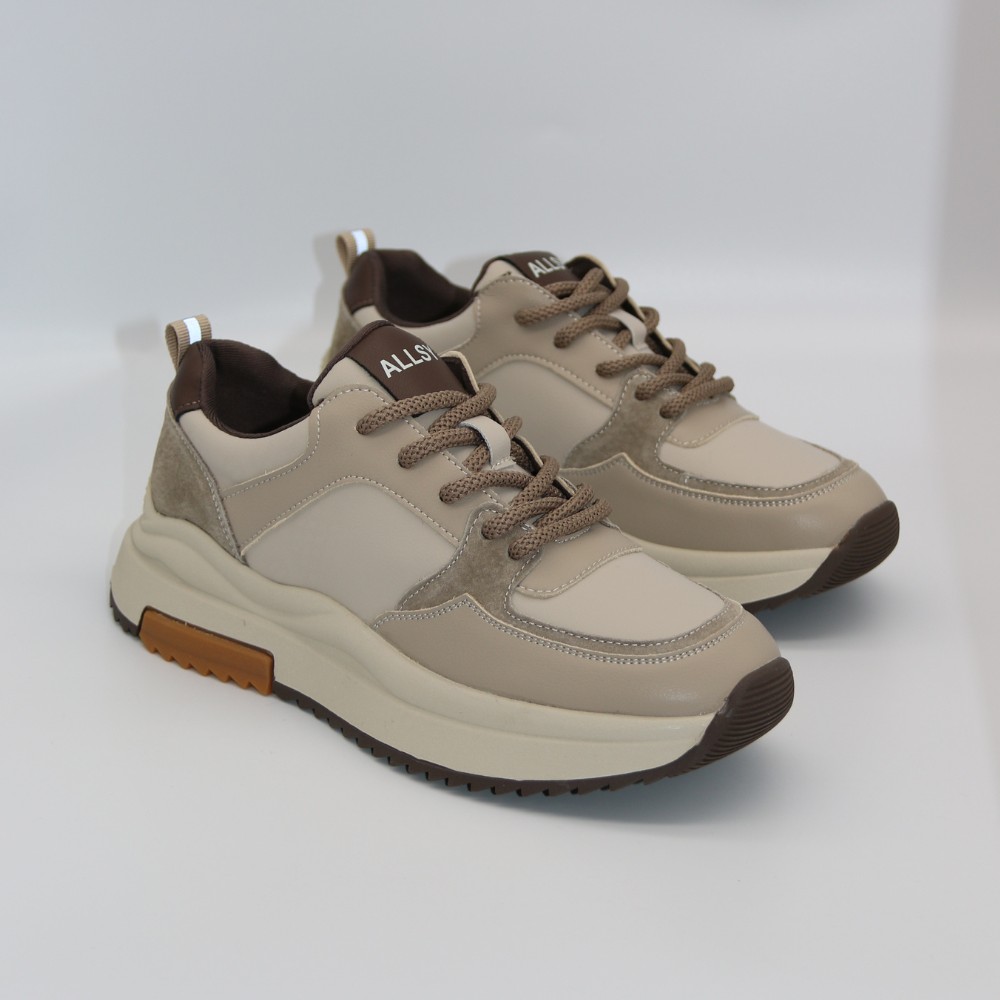 Women's beige sneakers Allsy Lonza 204837 model 5948