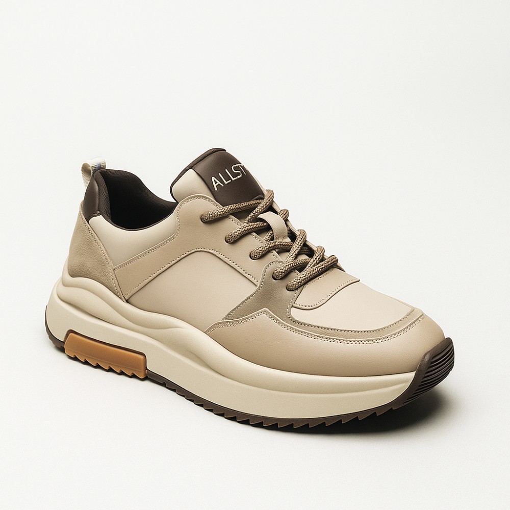 Women's beige sneakers Allsy Lonza 204837 model 5948