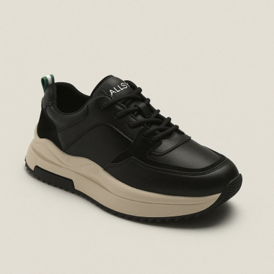 Женские чёрные демисезонные кроссовки Allsy Lonza 204838 215982 512-662977-1 BLACK 5949, комфортные