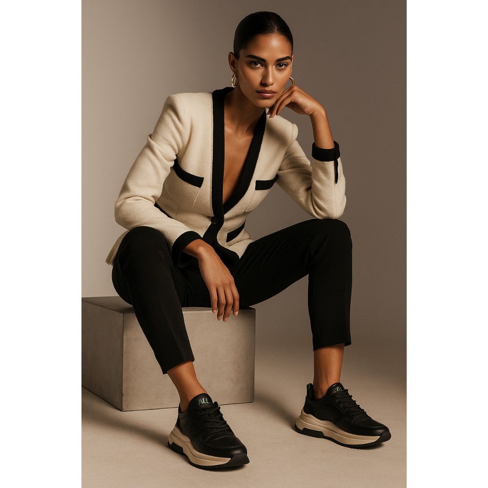 Жіночі чорні кросівки Allsy Lonza 204838 модель 5949