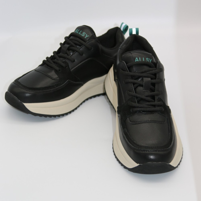 Жіночі чорні кросівки Allsy Lonza 215982 512-662977-1 BLACK модель 5949