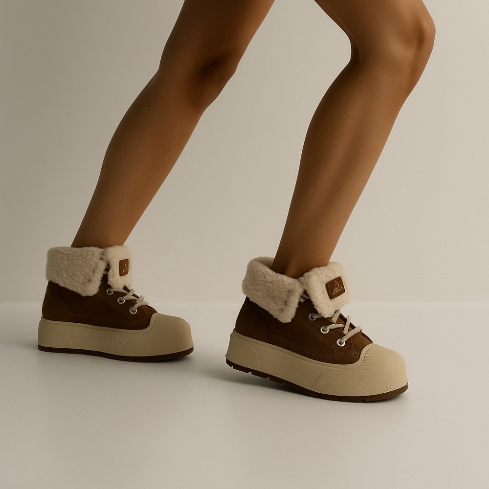 Жіночі коричневі кросівки Allsy Lonza 205083 202149 GOE R5051-1C3 5950 для зими