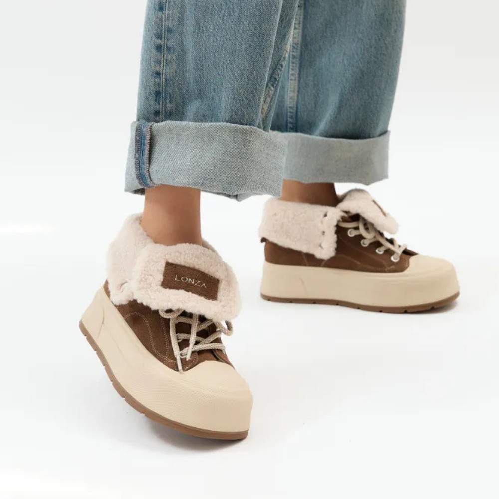 Жіночі коричневі кросівки Allsy Lonza 205083 202149 GOE R5051-1C3 5950 для зими