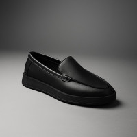 Жіночі шкіряні лофери чорні Allsy Lonza 204768 202904 25Z54D020-1P Black 5953 з натуральної шкіри з анатомічною устілкою