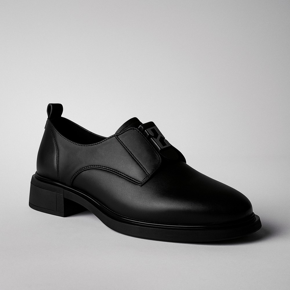 Women's black shoes Allsy Lonza model 5954