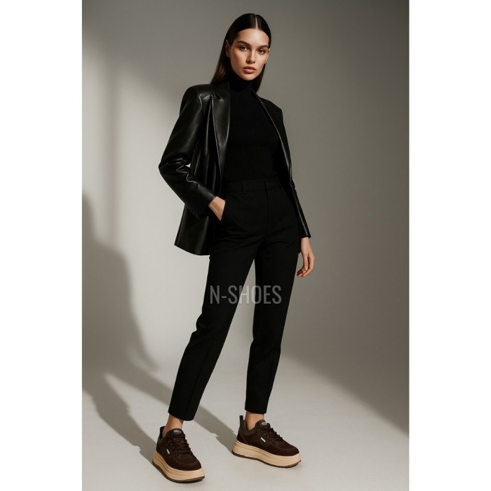 Women's platform sneakers Allsy Lonza 204796 202826 551-2085-18R brown 5956