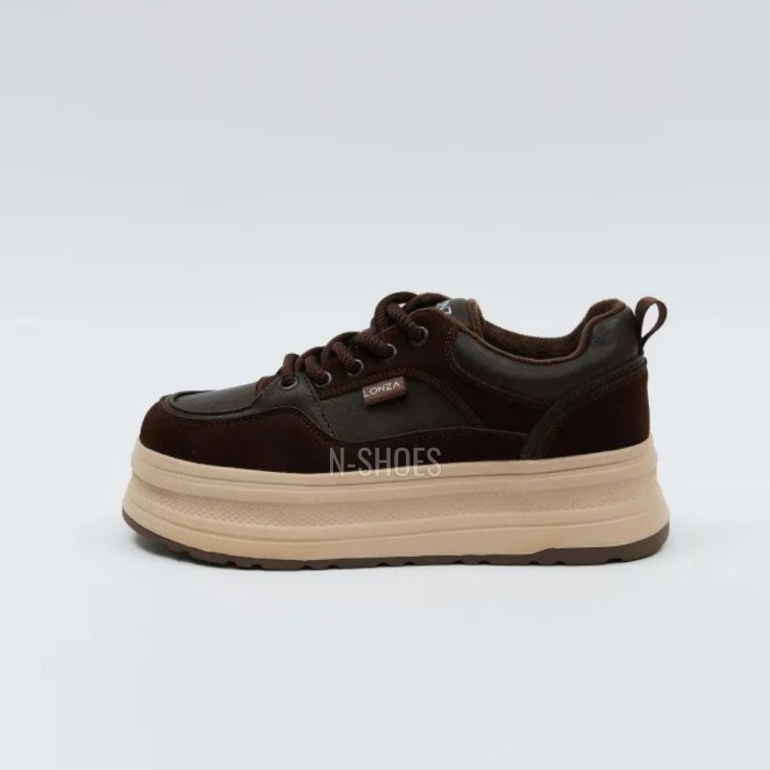 Women's platform sneakers Allsy Lonza 204796 202826 551-2085-18R brown 5956
