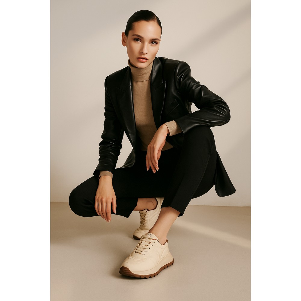 Жіночі бежеві кросівки Allsy Lonza модель 5959