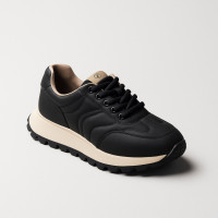 Женские черные демисезонные кроссовки Allsy Lonza 203337 204459 8106-7 black 5960, комфортные