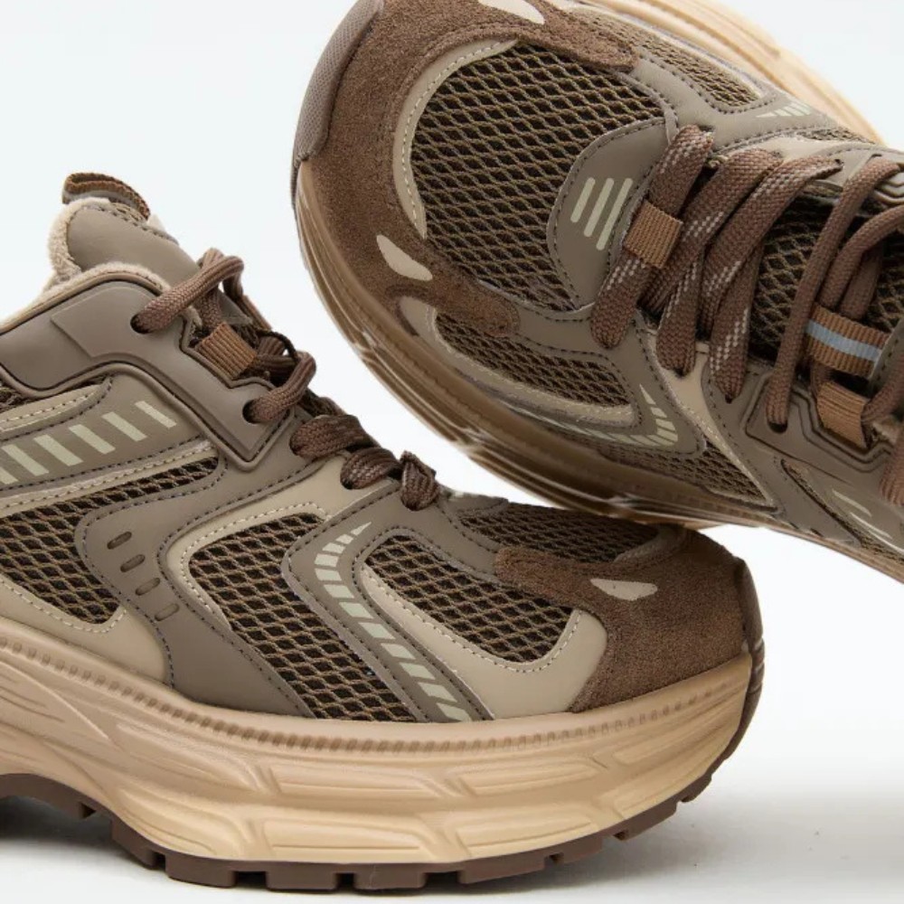 Жіночі коричневі демісезонні кросівки Allsy Lonza модель Brown 5962