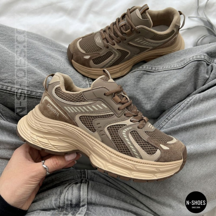 Стильные кроссовки Allsy 205186 202511 8809 Brown 5962