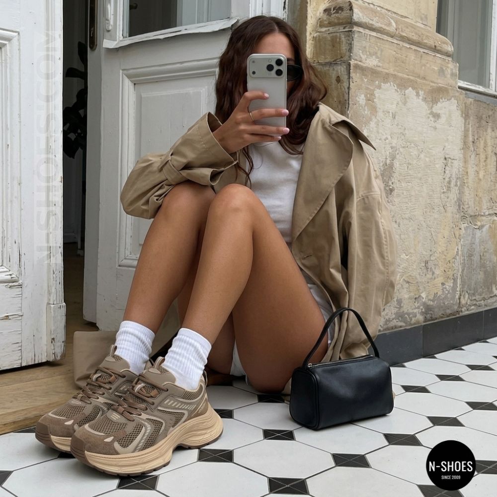 Стильные кроссовки Allsy 205186 202511 8809 Brown 5962